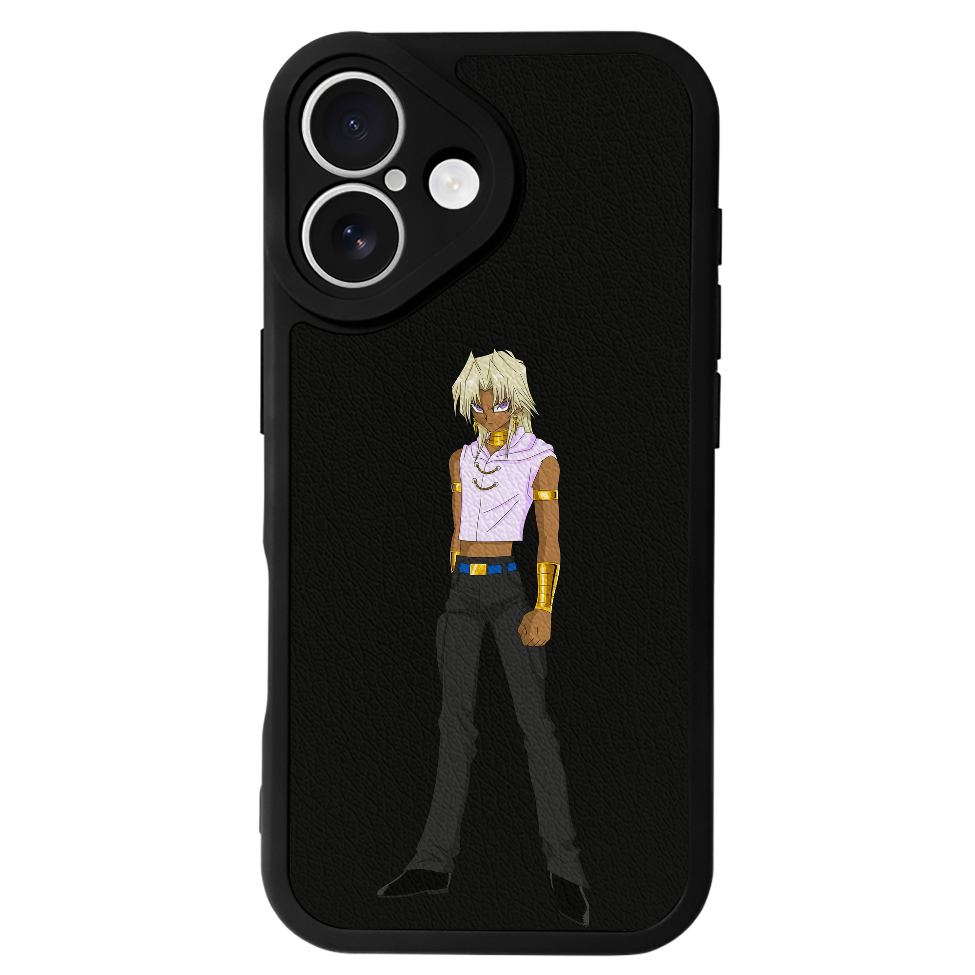 遊☆戯☆王 Yu-Gi-Oh! 【iPhone 16シリーズ対応】シリコンスマホケース（レザー調） 材質：シリコン